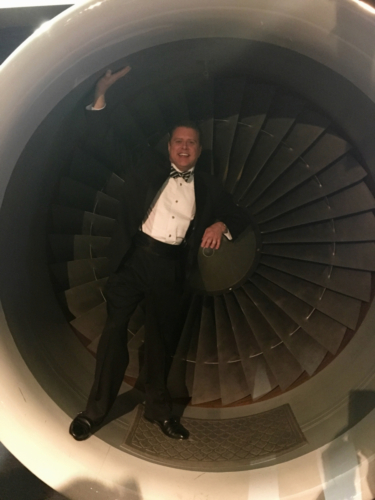 At Hinman reception Delta Flight Museum