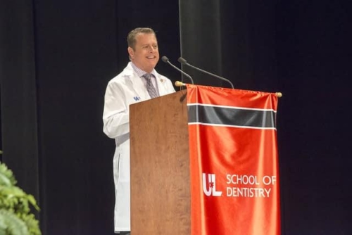 Representing American College of Dentists at Univ of Louisville White Coat Ceremony
