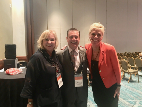Speaking at CareStream event with Debra Nash and Judy Kay Mausolf Orlando FL